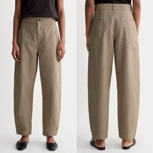 Everlane The Fatigue Barrel Pants Taupe Cargo City Pockets High Rise Women's 8